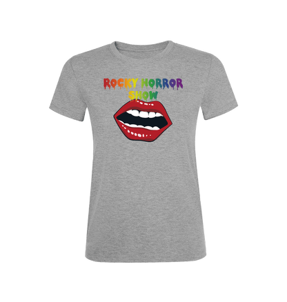 Rocky Horror Show Open Mouth Pride Logo Women's T-Shirt-Rocky Horror Merch Store