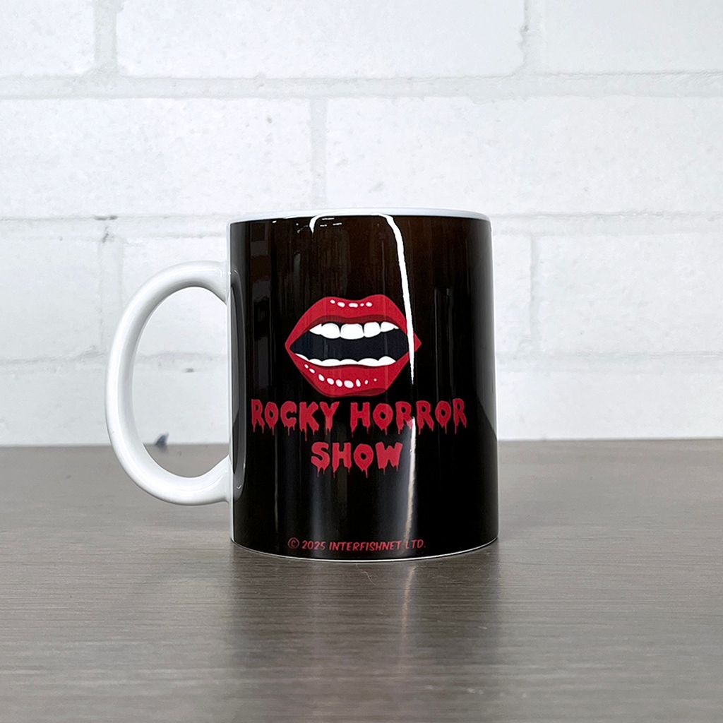 Rocky Horror Show Text Logo & Mouth Mug-Rocky Horror Merch Store