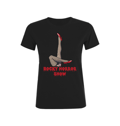 Rocky Horror Show Legs Up Logo Women's T-Shirt-Rocky Horror Merch Store