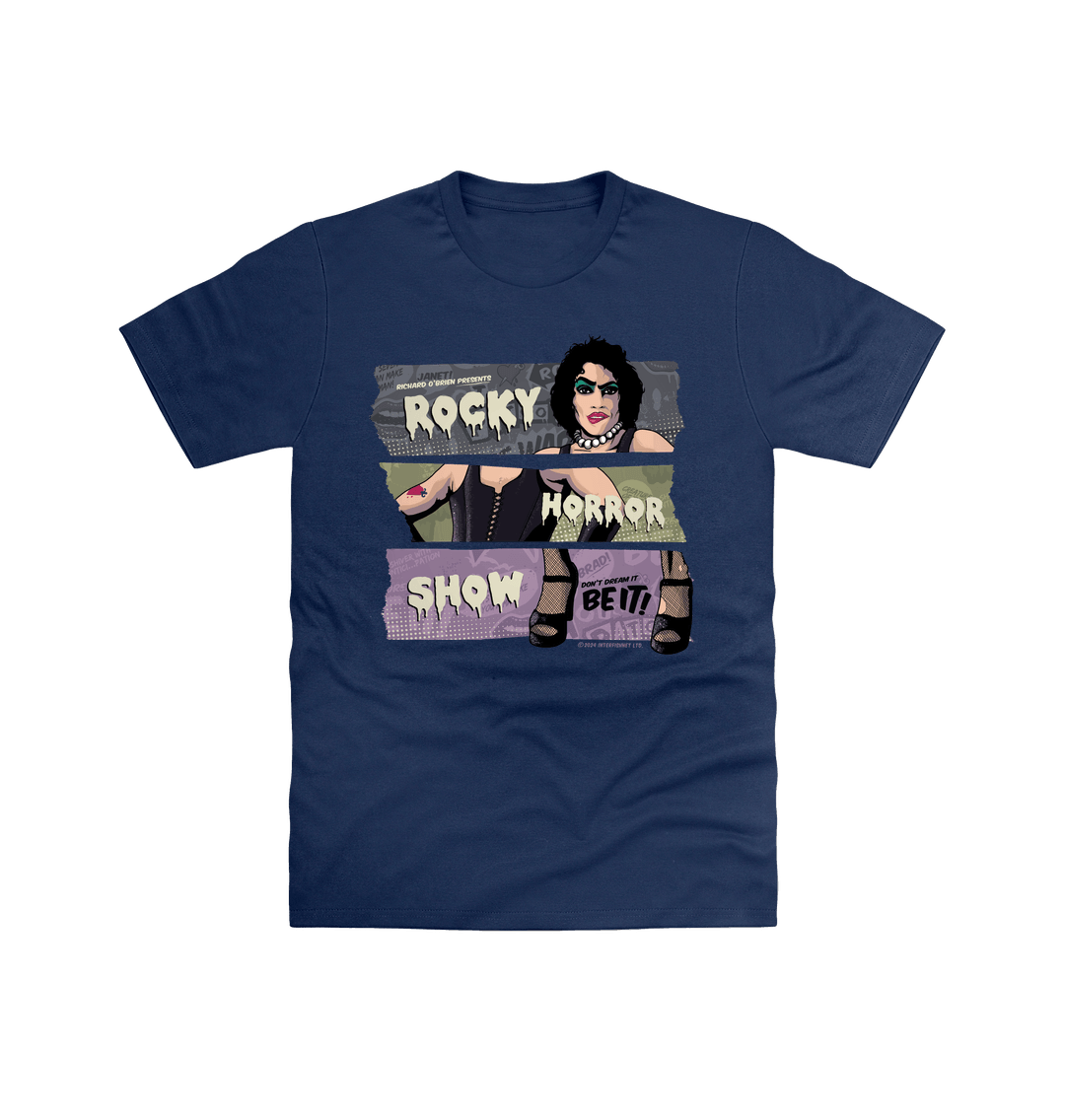 Rocky Horror Show Don't Dream It Be It Dr Frank N Furter Adult T-Shirt-Rocky Horror Merch Store