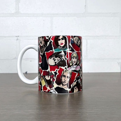 Rocky Horror Show Faces Pattern Mug-Rocky Horror Merch Store