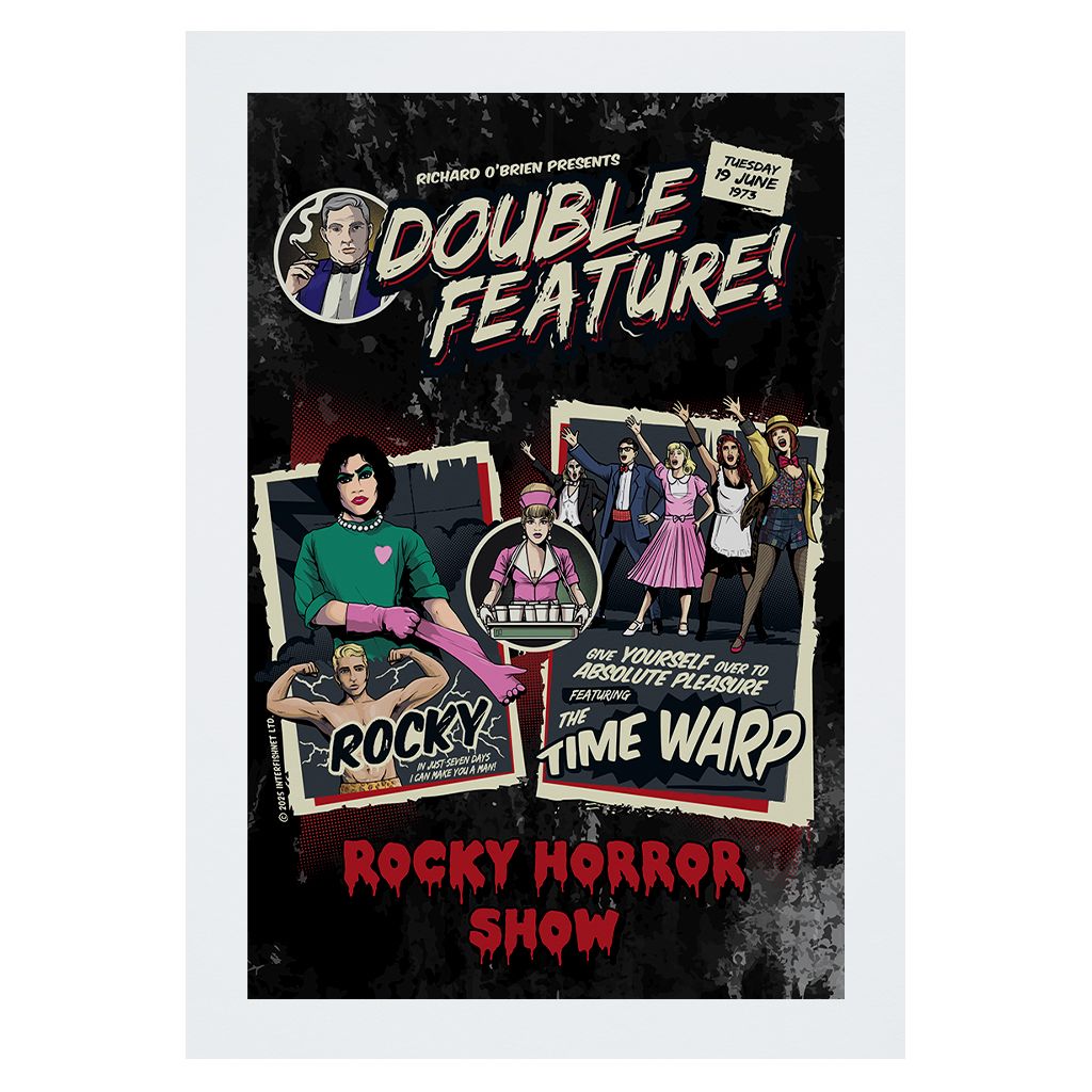 Rocky Horror Show Time Warp Double Feature A4 Print-Rocky Horror Merch Store