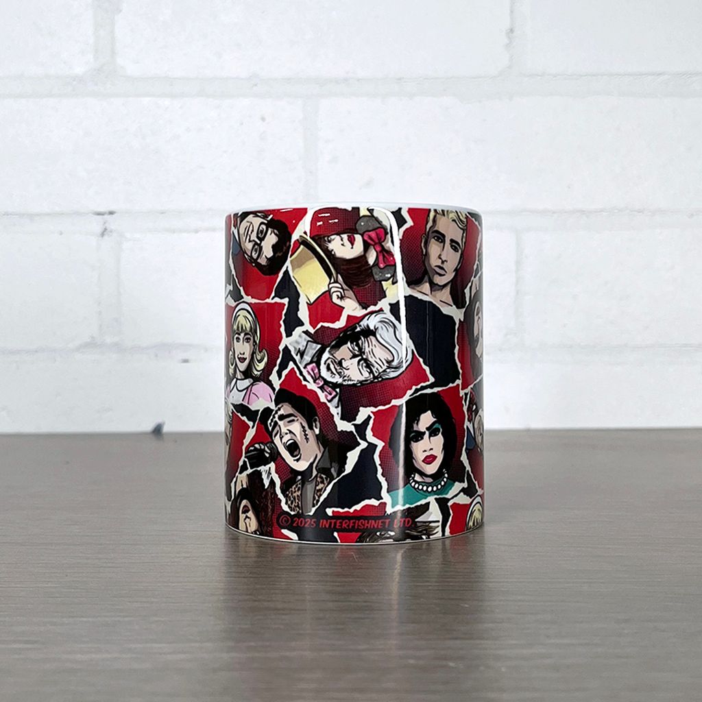 Rocky Horror Show Faces Pattern Mug-Rocky Horror Merch Store