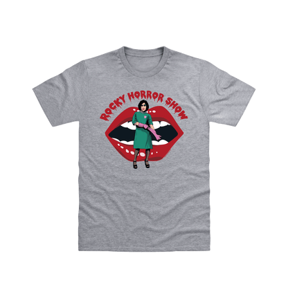 Rocky Horror Show Dr Frank N Furter Gloves Mouth Logo Adult T-Shirt-Rocky Horror Merch Store