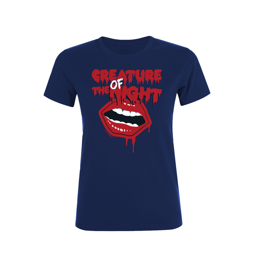 Rocky Horror Show Creature Of The Night Mouth Women's T-Shirt-Rocky Horror Merch Store