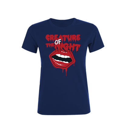 Rocky Horror Show Creature Of The Night Mouth Women's T-Shirt-Rocky Horror Merch Store