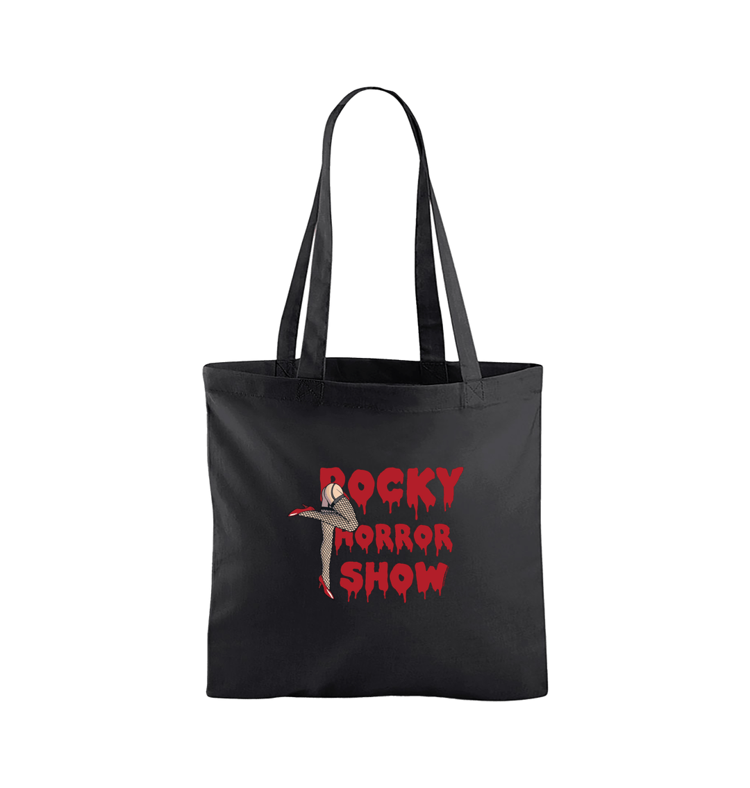 Rocky Horror Show Legs With Logo Block Tote Bag-Rocky Horror Merch Store