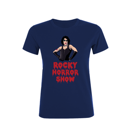 Rocky Horror Show Dr Frank N Furter Logo Pose Women's T-Shirt-Rocky Horror Merch Store