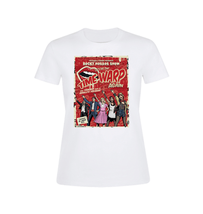 Rocky Horror Show Richard O'Brien Presents Time Warp Poster Women's T-Shirt-Rocky Horror Merch Store