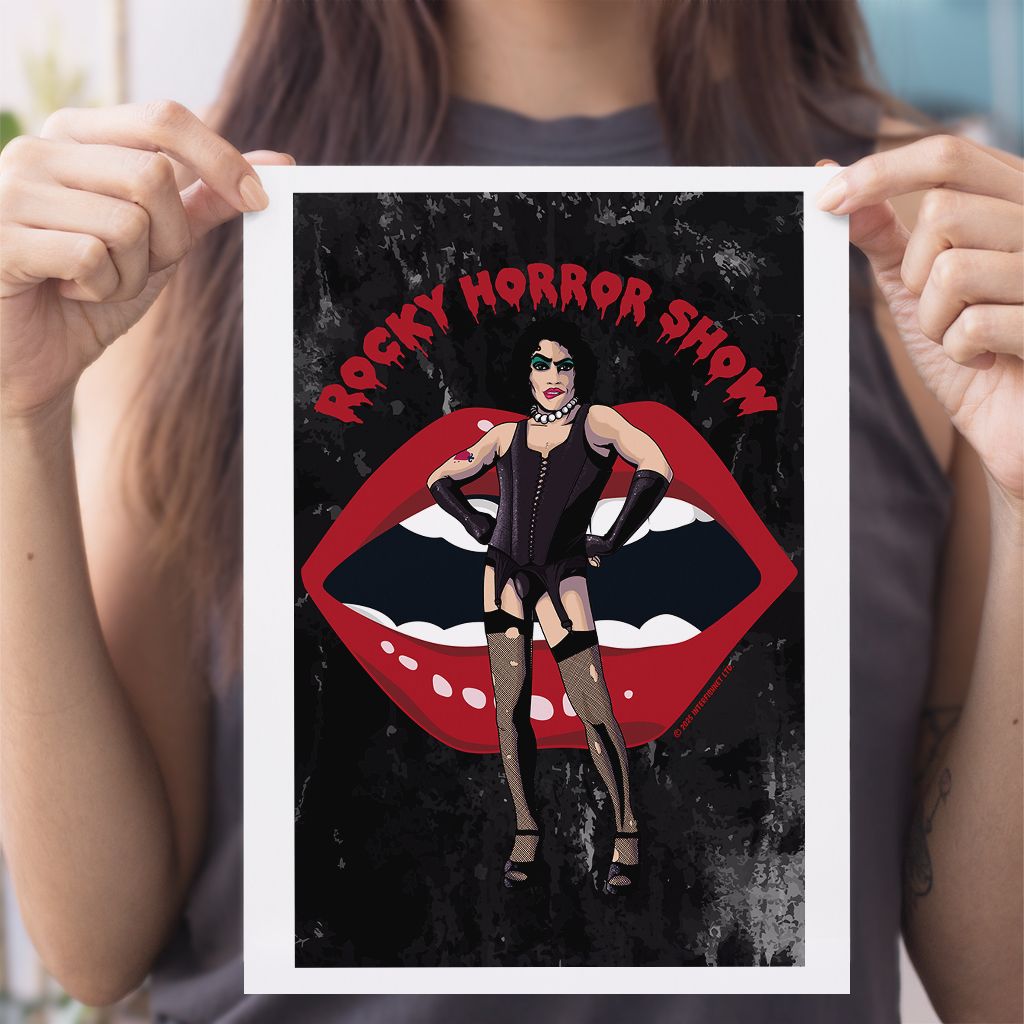 Rocky Horror Show Dr Frank N Furter Lips A4 Print-Rocky Horror Merch Store