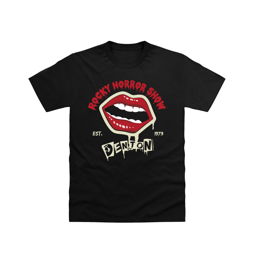 Rocky Horror Show Denton Est.1973 Light Print Adult T-Shirt-Rocky Horror Merch Store