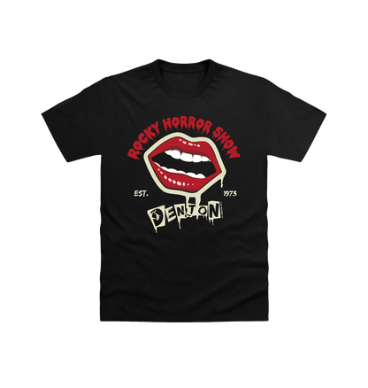 Rocky Horror Show Denton Est.1973 Light Print Adult T-Shirt-Rocky Horror Merch Store