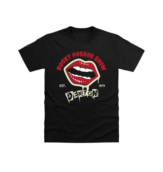 Rocky Horror Show Denton Est.1973 Light Print Adult T-Shirt-Rocky Horror Merch Store