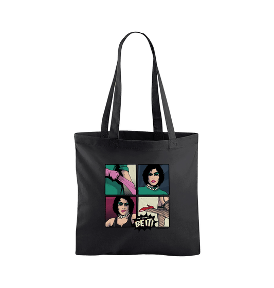 Rocky Horror Show Frank N Furter Don't Dream Be It Pop Art Tote Bag-Rocky Horror Merch Store