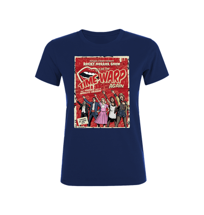 Rocky Horror Show Richard O'Brien Presents Time Warp Poster Women's T-Shirt-Rocky Horror Merch Store