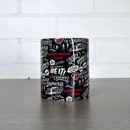 Rocky Horror Show Quotes Pattern Mug-Rocky Horror Merch Store