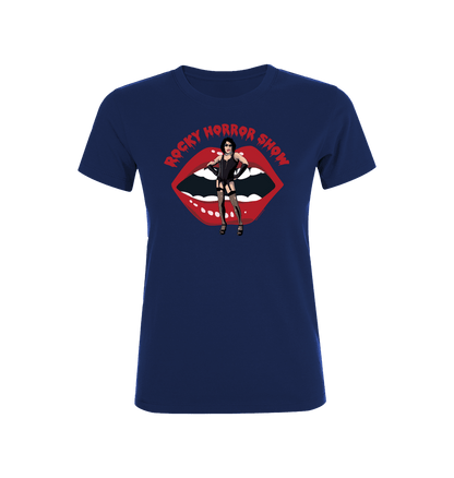 Rocky Horror Show Dr Frank N Furter Mouth Logo Women's T-Shirt-Rocky Horror Merch Store