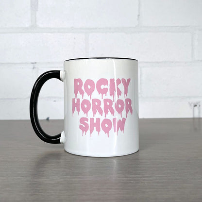 Rocky Horror Show Pink Logo Damn It Janet Two Colour Mug-Rocky Horror Merch Store