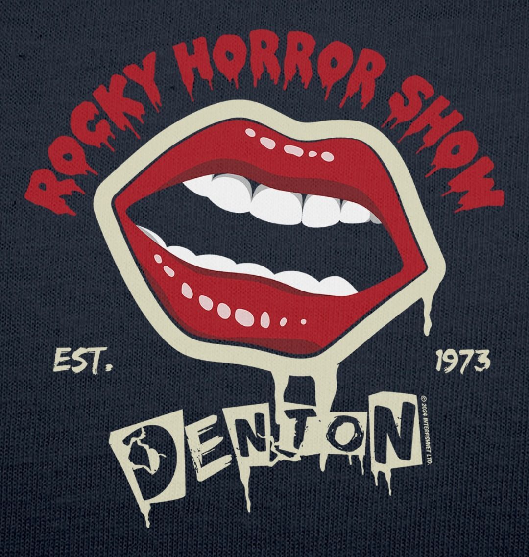 Rocky Horror Show Denton Est.1973 Light Print Adult T-Shirt-Rocky Horror Merch Store