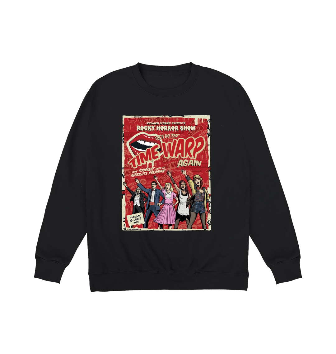 Rocky Horror Show Richard O'Brien Presents Time Warp Poster Sweatshirt-Rocky Horror Merch Store