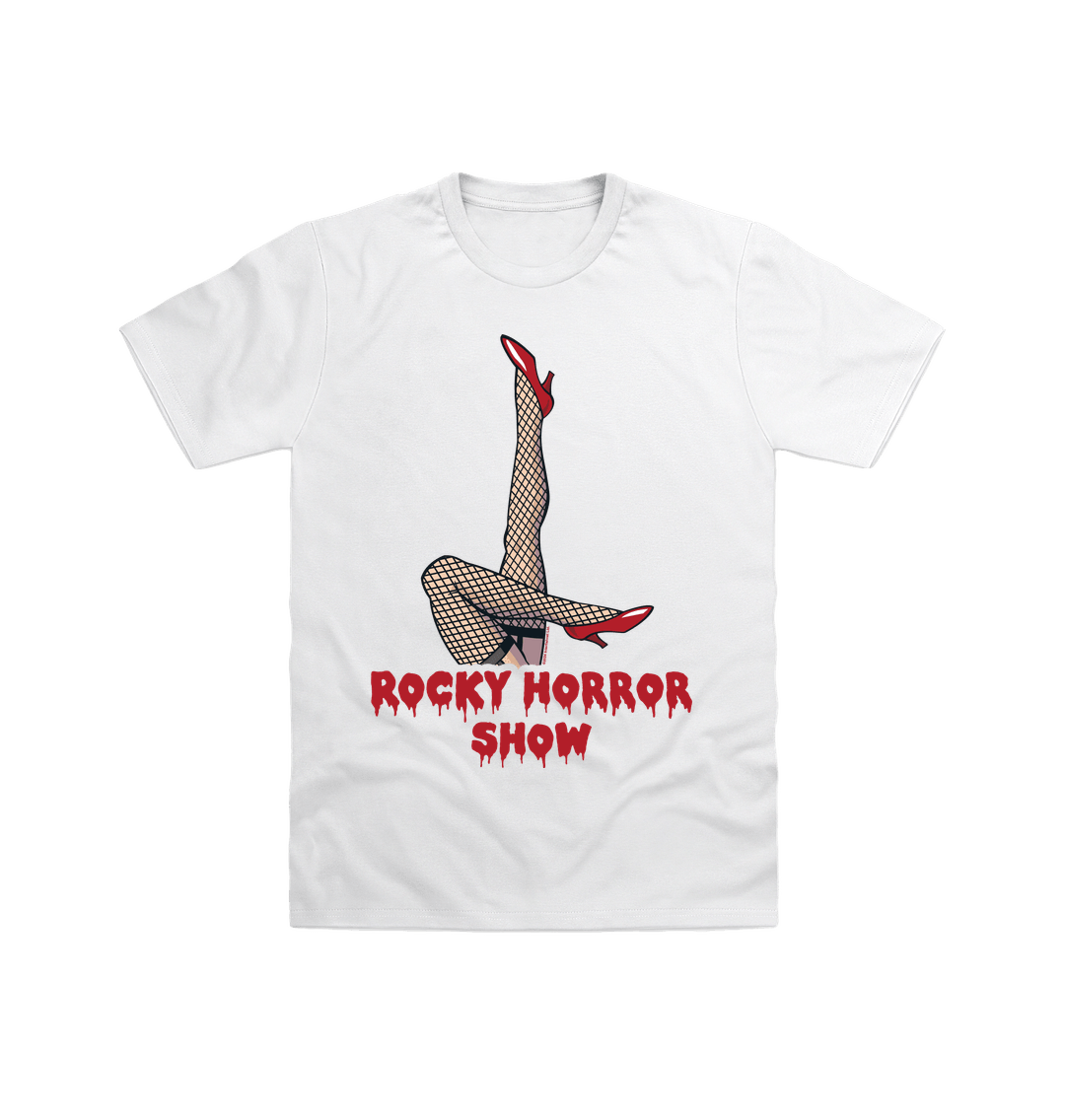 Rocky Horror Show Legs Up Logo Adult T-Shirt-Rocky Horror Merch Store