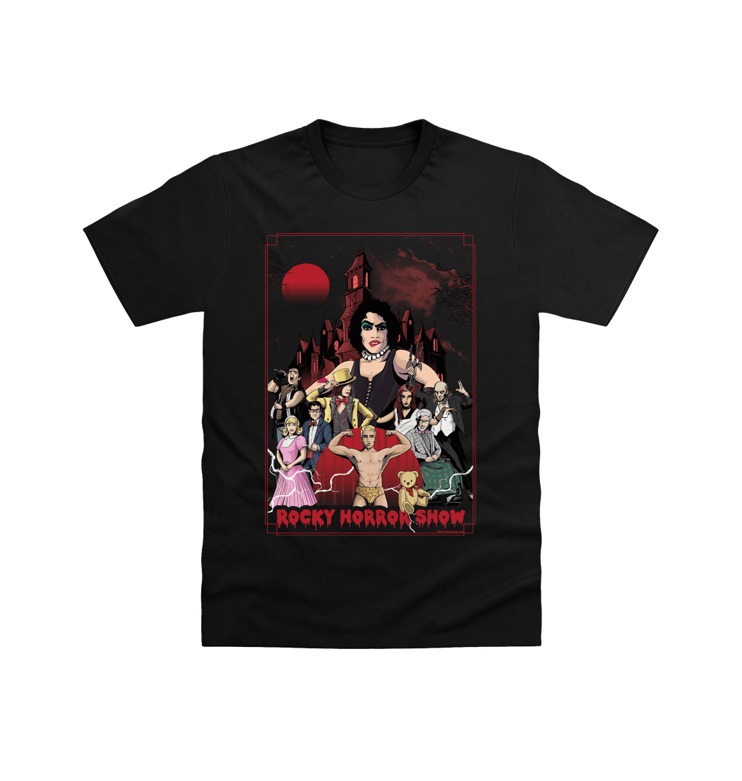 Rocky Horror Show Poster Art Adult T-Shirt-Rocky Horror Merch Store