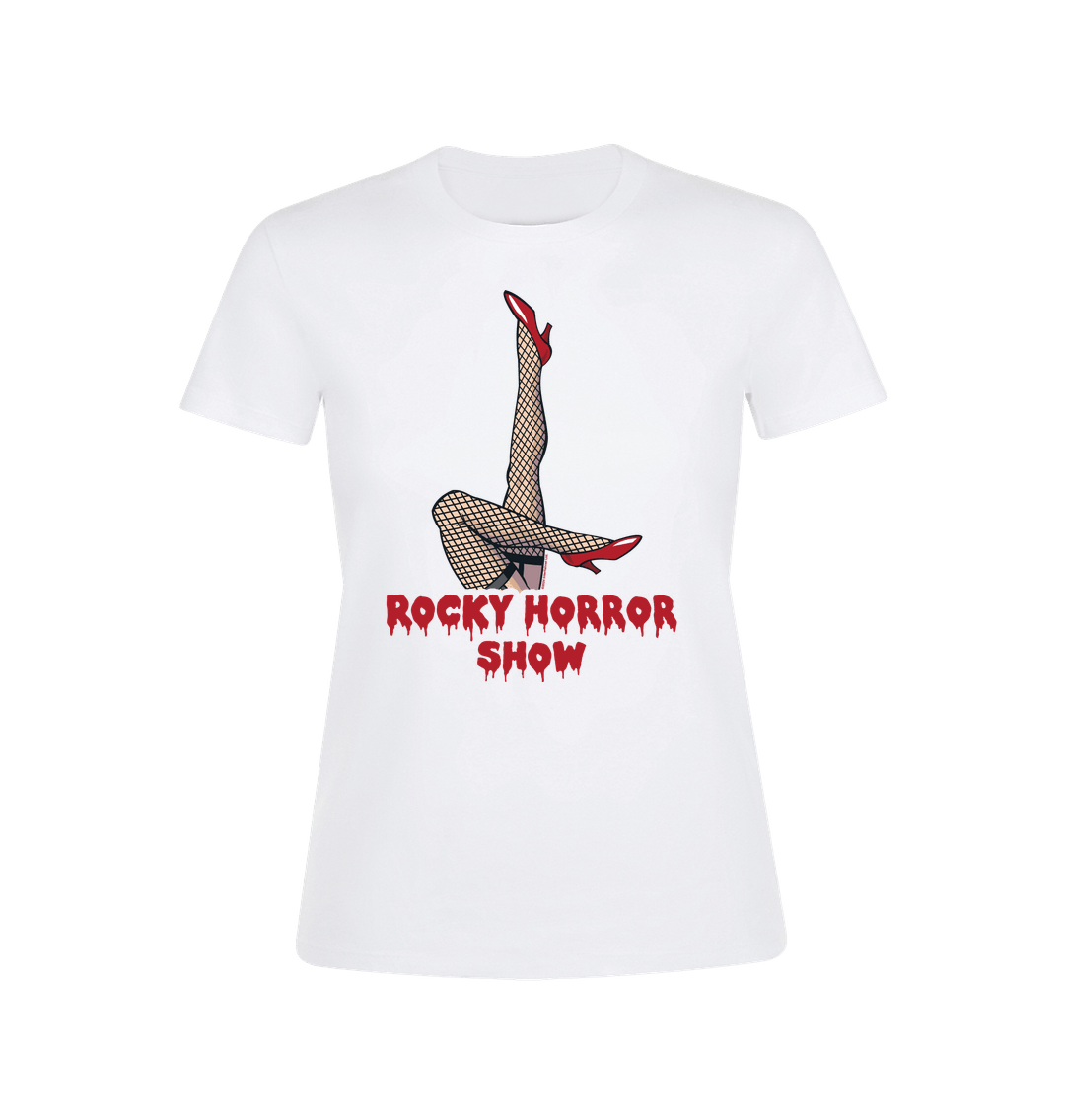 Rocky Horror Show Legs Up Logo Women's T-Shirt-Rocky Horror Merch Store