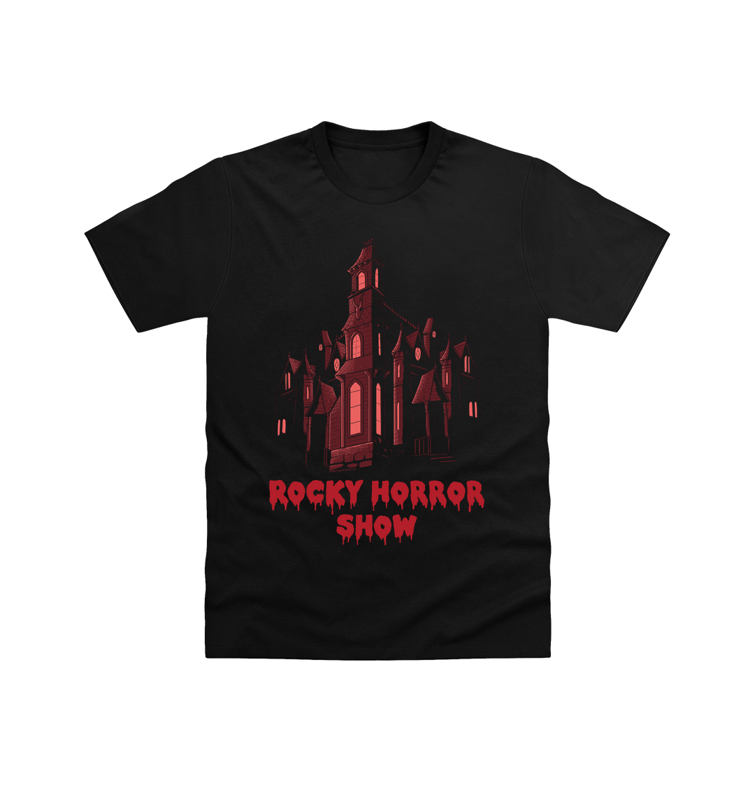 Rocky Horror Show Dr Frank N Furter's Mansion Adult T-Shirt-Rocky Horror Merch Store