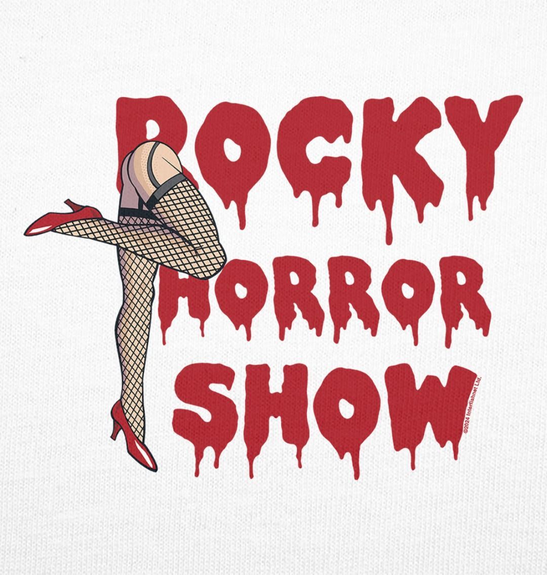 Rocky Horror Show Legs With Logo Block Adult T-Shirt-Rocky Horror Merch Store