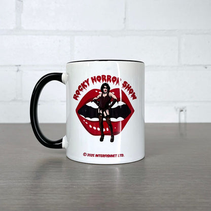 Rocky Horror Show Frank N Furter Mouth Logo Two Colour Mug-Rocky Horror Merch Store