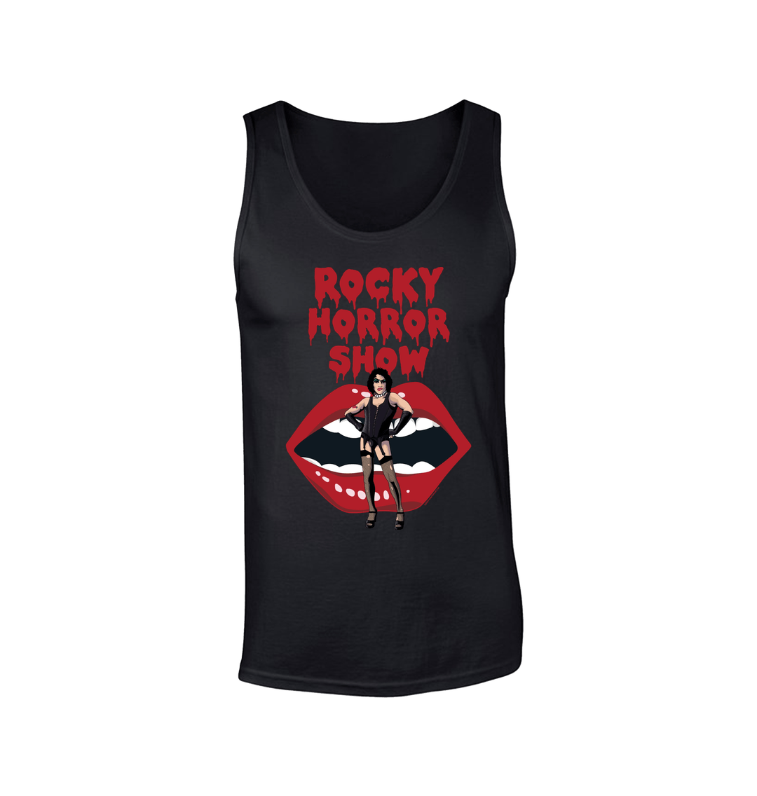 Rocky Horror Show Dr Frank N Furter With Lips Adult Vest-Rocky Horror Merch Store