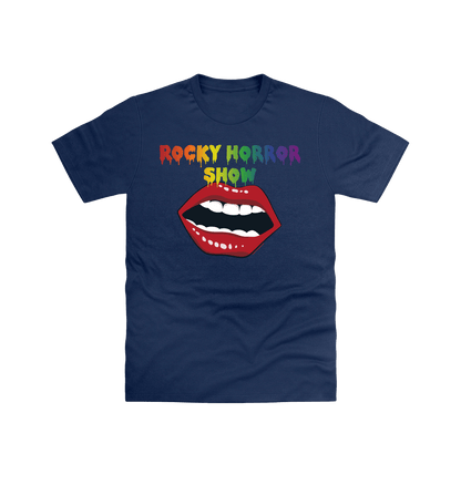 Rocky Horror Show Open Mouth Pride Logo Adult T-Shirt-Rocky Horror Merch Store