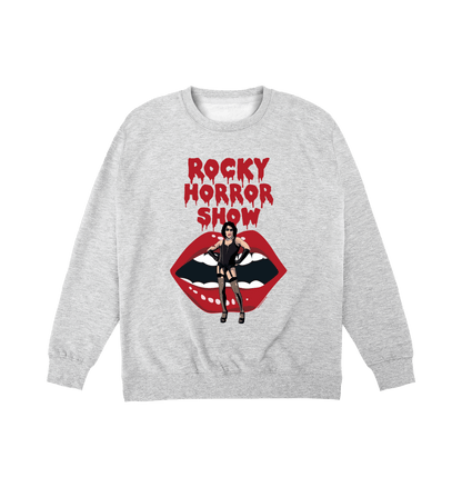 Rocky Horror Show Dr Frank N Furter With Lips Sweatshirt-Rocky Horror Merch Store