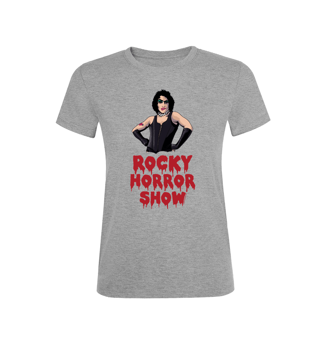 Rocky Horror Show Dr Frank N Furter Logo Pose Women's T-Shirt-Rocky Horror Merch Store