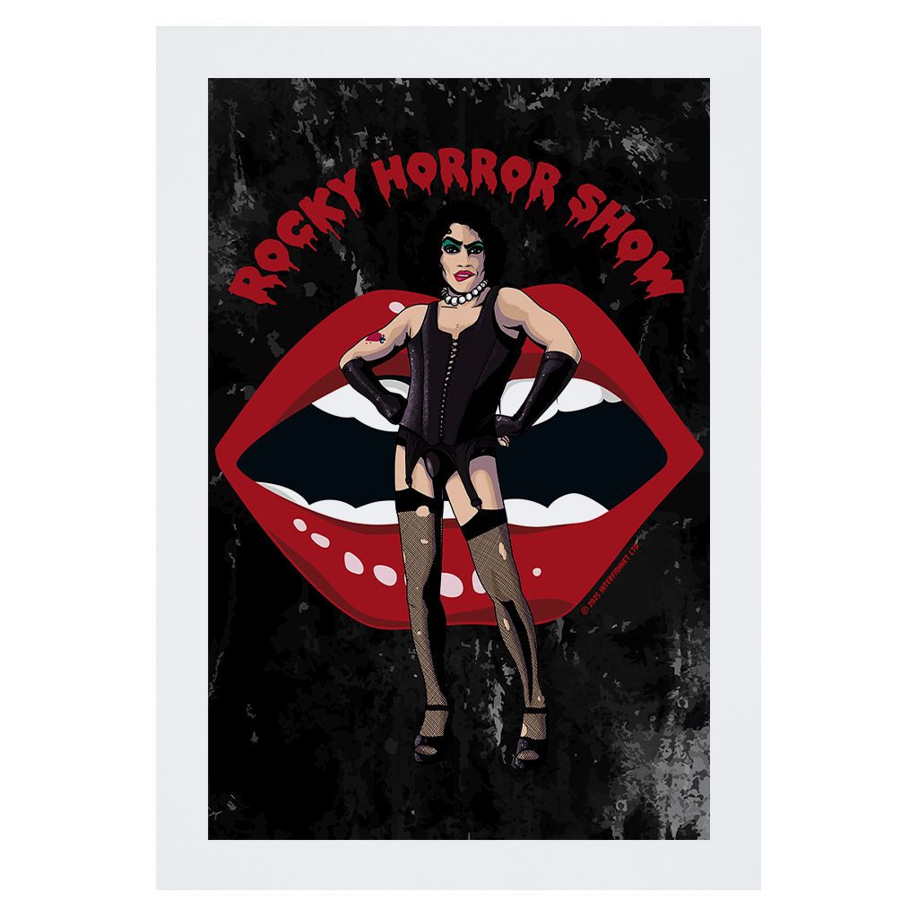 Rocky Horror Show Dr Frank N Furter Lips A4 Print-Rocky Horror Merch Store