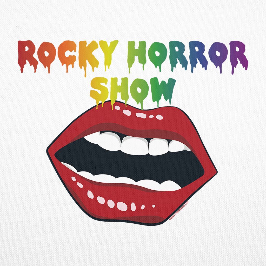 Rocky Horror Show Open Mouth Pride Logo Adult T-Shirt-Rocky Horror Merch Store