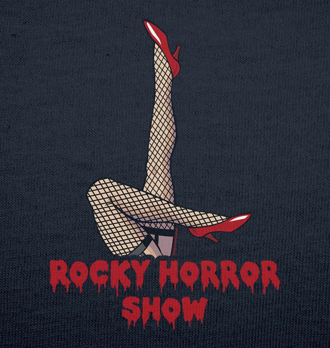 Rocky Horror Show Legs Up Logo Adult T-Shirt-Rocky Horror Merch Store