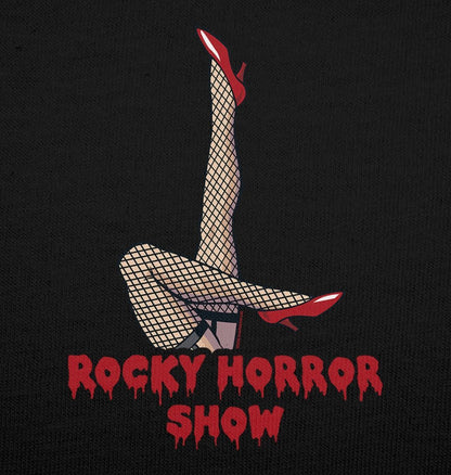 Rocky Horror Show Legs Up Logo Adult T-Shirt-Rocky Horror Merch Store