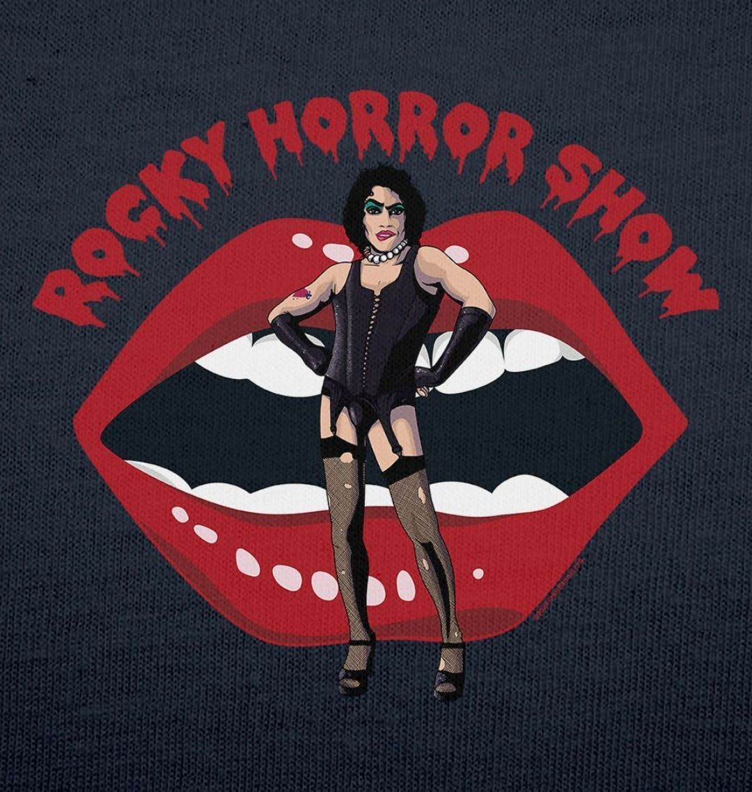 Rocky Horror Show Dr Frank N Furter Mouth Logo Adult Hooded Sweatshirt-Rocky Horror Merch Store