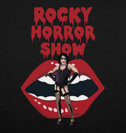 Rocky Horror Show Dr Frank N Furter With Lips Adult T-Shirt-Rocky Horror Merch Store