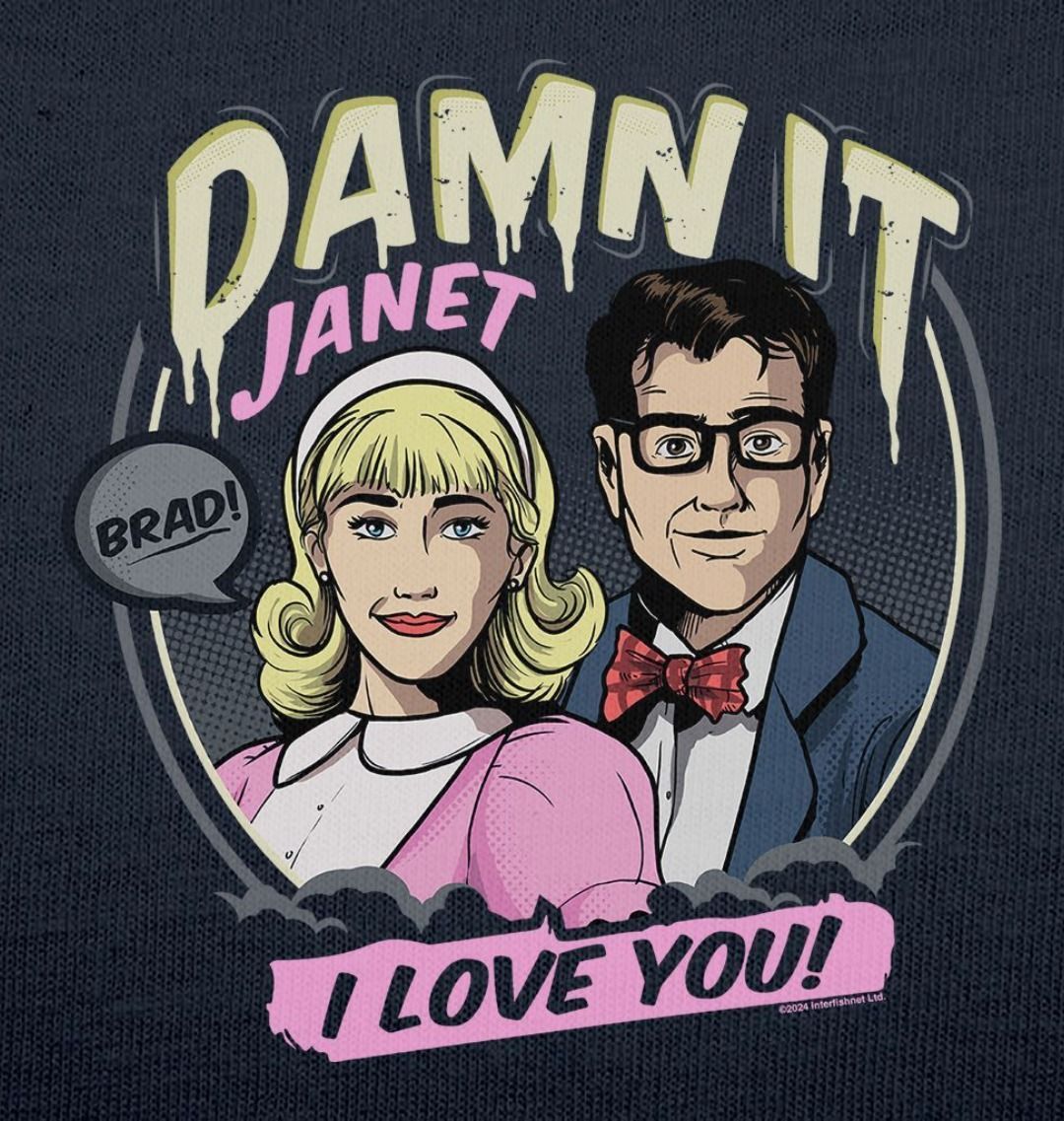 Rocky Horror Show Damn It Janet I Love You Women's T-Shirt-Rocky Horror Merch Store