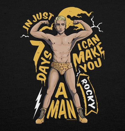 Rocky Horror Show Rocky I Can Make You A Man Women's T-Shirt-Rocky Horror Merch Store