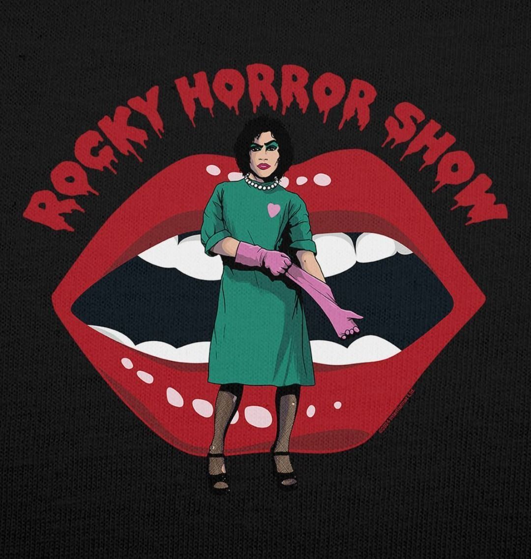 Rocky Horror Show Dr Frank N Furter Gloves Mouth Logo Women's T-Shirt-Rocky Horror Merch Store