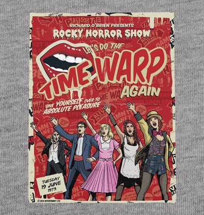 Rocky Horror Show Richard O'Brien Presents Time Warp Poster Adult T-Shirt-Rocky Horror Merch Store