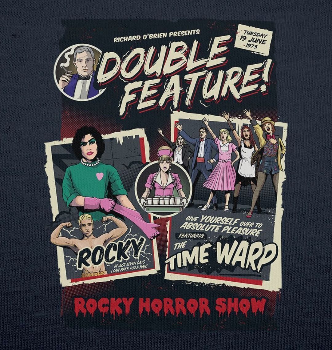 Rocky Horror Show Double Feature Posters Women's T-Shirt-Rocky Horror Merch Store