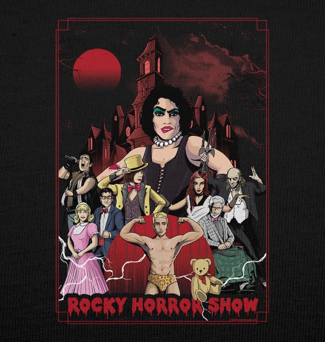 Rocky Horror Show Poster Art Adult T-Shirt-Rocky Horror Merch Store