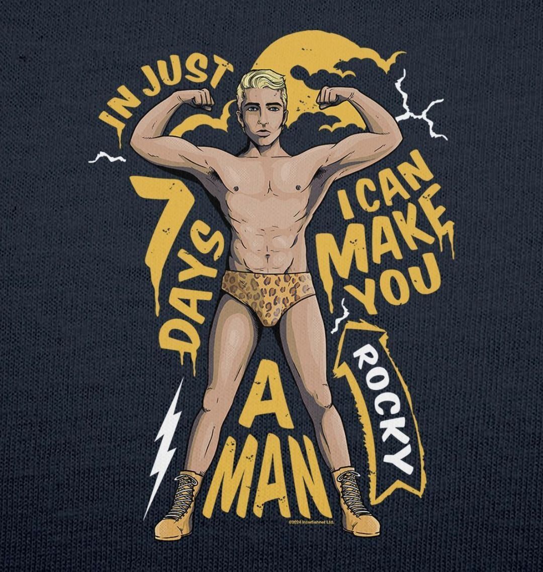 Rocky Horror Show Rocky I Can Make You A Man Women's T-Shirt-Rocky Horror Merch Store