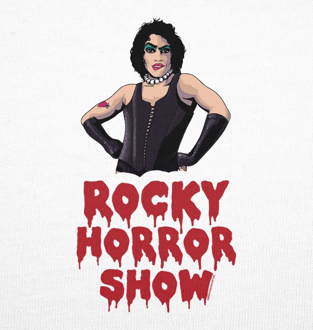 Rocky Horror Show Dr Frank N Furter Logo Pose Adult T-Shirt-Rocky Horror Merch Store