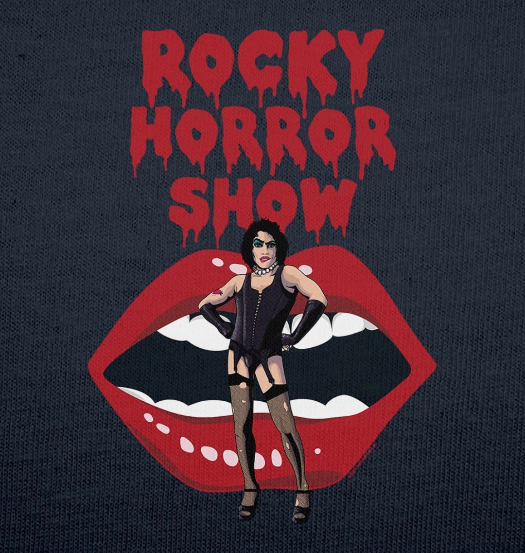 Rocky Horror Show Dr Frank N Furter With Lips Adult T-Shirt-Rocky Horror Merch Store