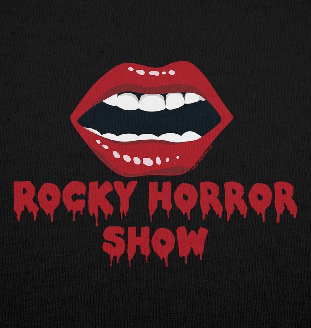 Rocky Horror Show Open Glossy Lips Adult T-Shirt-Rocky Horror Merch Store